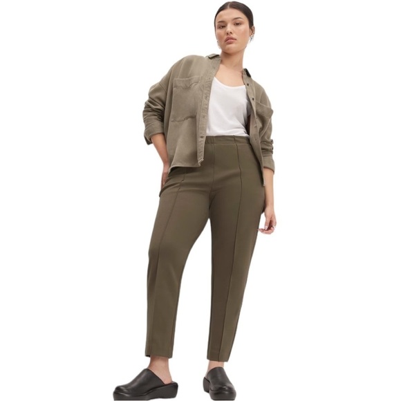 Everlane Pants - Everlane The Dream Pants Womens Size L Pull On Knit Pockets Office Minimalist